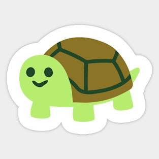 Happy Baby Turtle Emoticon Sticker